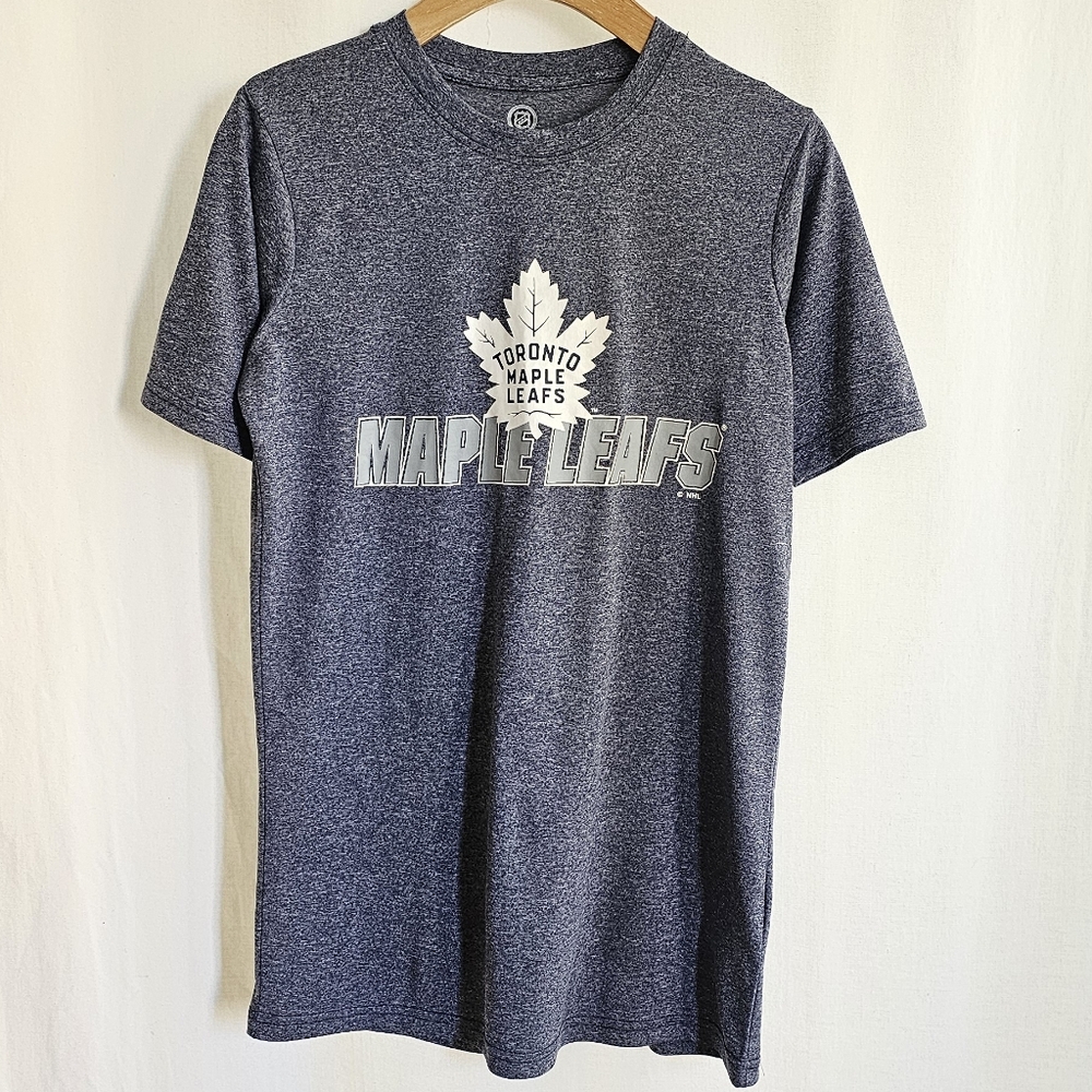 NHL Toronto Maple Leafs Womens Heather Blue Short Sleeve Dri-Fit T-Shirt
